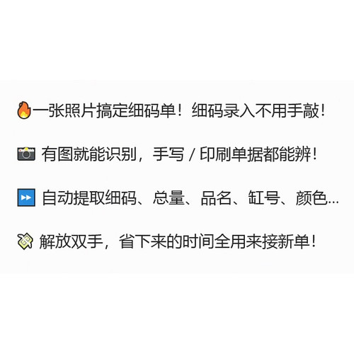 划码单细码单录入细码单定制