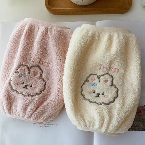 毛绒短款袖套防脏防污韩版时尚