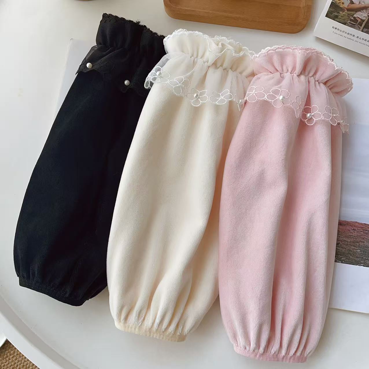 芭啦坊长款时尚护袖加长防污黑色