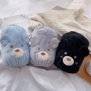 中大童袖套成人短款男女学生卡通羽绒服防脏毛绒ins网红秋冬护袖