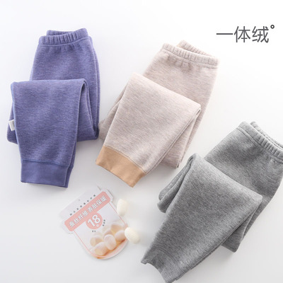 外穿秋裤一体绒薄绒a类无骨