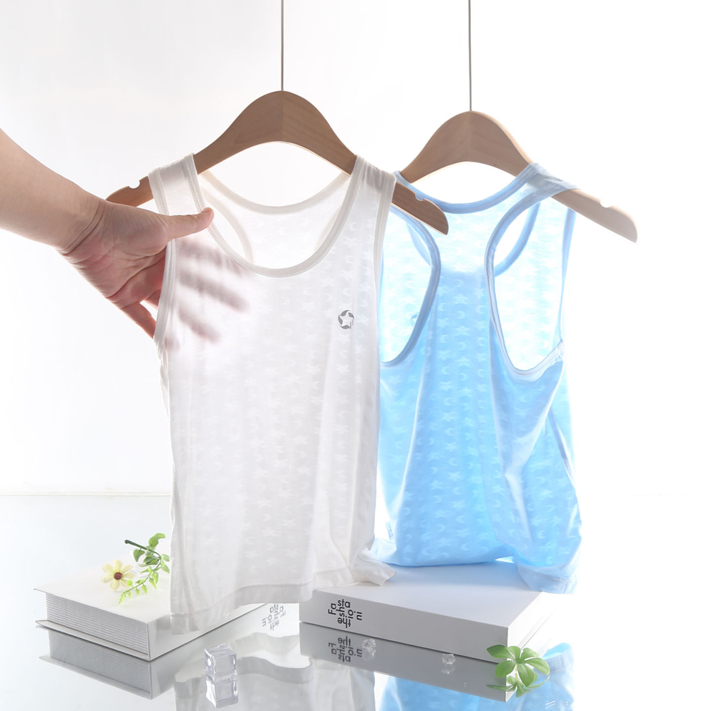 背心小儿童超薄莫代尔无袖打底外穿工字型男童夏男孩夏天冰丝a类