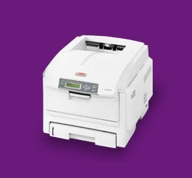 OKI C5900不干胶标签铜版 纸商用办公二手A4双面彩色激光打印机