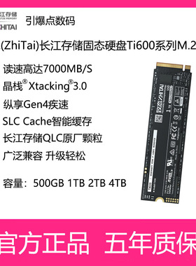致态(ZhiTai)长江存储固态硬盘Ti600系列500G1T 2T4T游戏办公创作