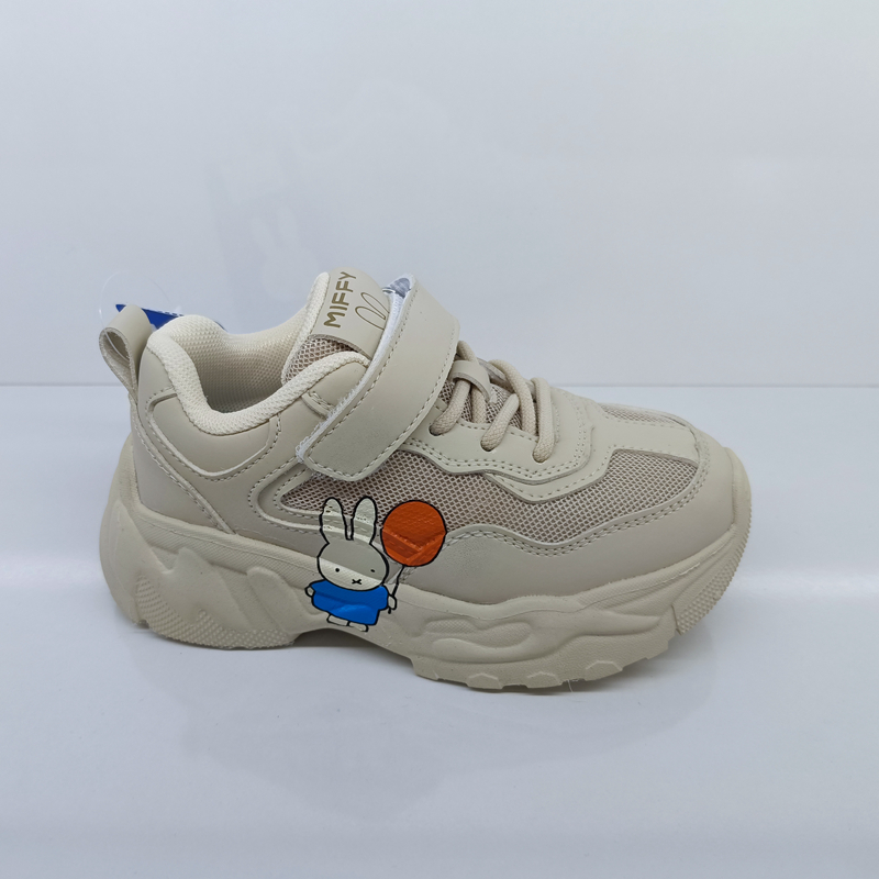 2023秋季品牌米菲男女孩儿童魔术贴休闲网面学生轻运动鞋835665