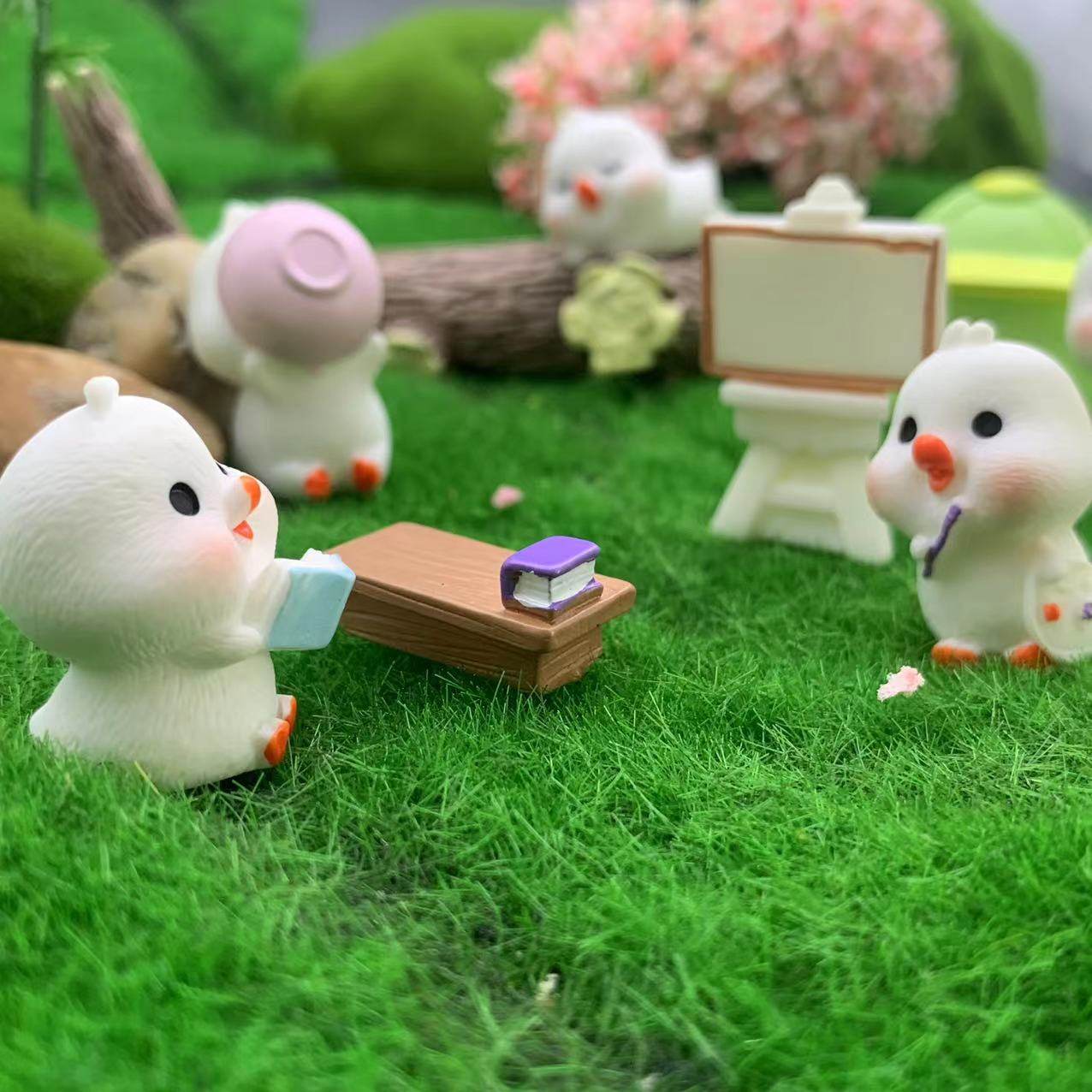 微景观迷你小鸡小队早教鸭呆萌可爱苔藓多肉盆栽创意造景桌面摆件,家居饰品,桌面摆件,淘宝优惠券,粉丝福利购,淘宝优惠卷