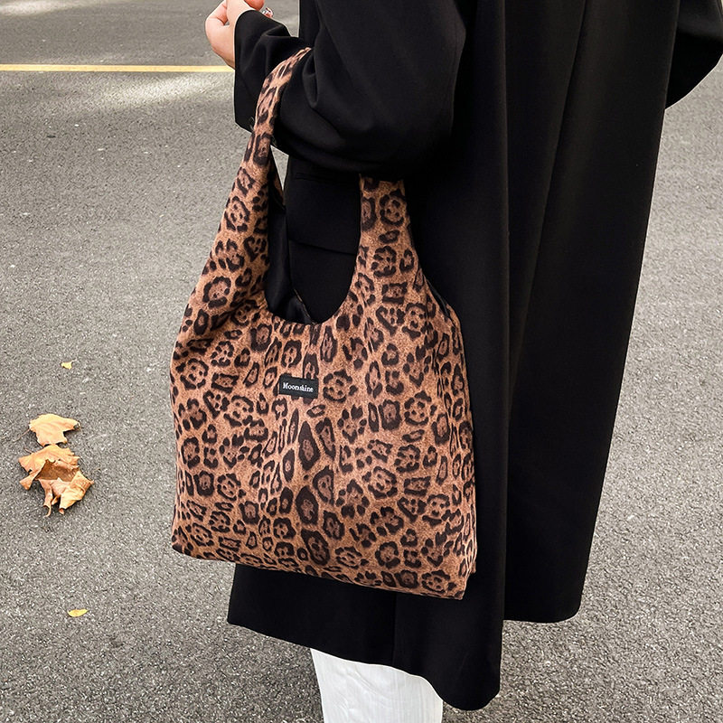 豹纹大容量包包女 2025新款冬时尚复古单肩包学生上课通勤托特包T,箱包皮具/热销女包/男包,单肩包,淘宝优惠券,粉丝福利购,淘宝优惠卷