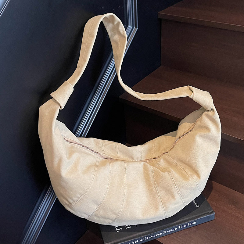 韩版大容量休闲饺子包包女2025秋N 新款时尚百搭帆布包通勤单肩包,箱包皮具/热销女包/男包,单肩包,淘宝优惠券,粉丝福利购,淘宝优惠卷