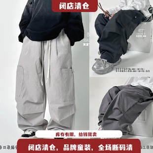 宽松工装 XZTX小智同学儿童伞兵裤 2024秋新款 百搭潮版 5830 休闲长裤