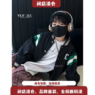 洋气拉链衫 5335 新冲锋衣韩版 童乐鱼儿童棒球夹克外套2023秋季