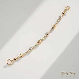 DSD809 18K金双色爆闪衔接链 TINKY
