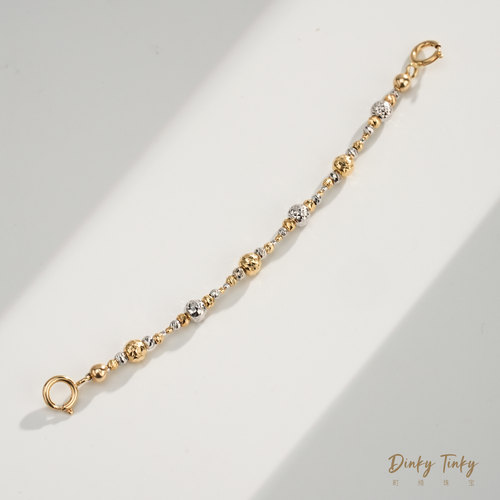 【TINKY】18K金双色爆闪衔接链 DSD809