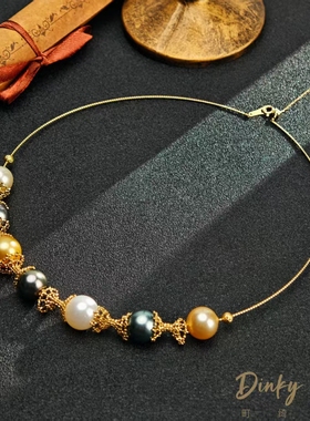 【DINKY】18K海水南洋系11-12四色项圈 DSL1155