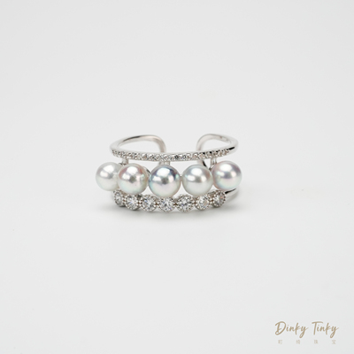 【TINKY】s925真多麻4-5五珠戒指 DSJ192