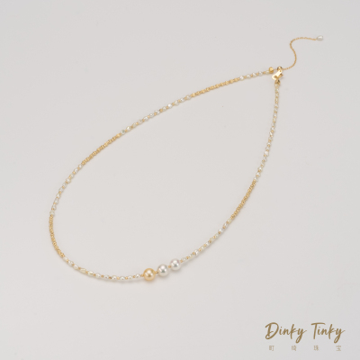 【TINKY】18K“跳跳糖”海水Akoya+keshi项链 DSL031