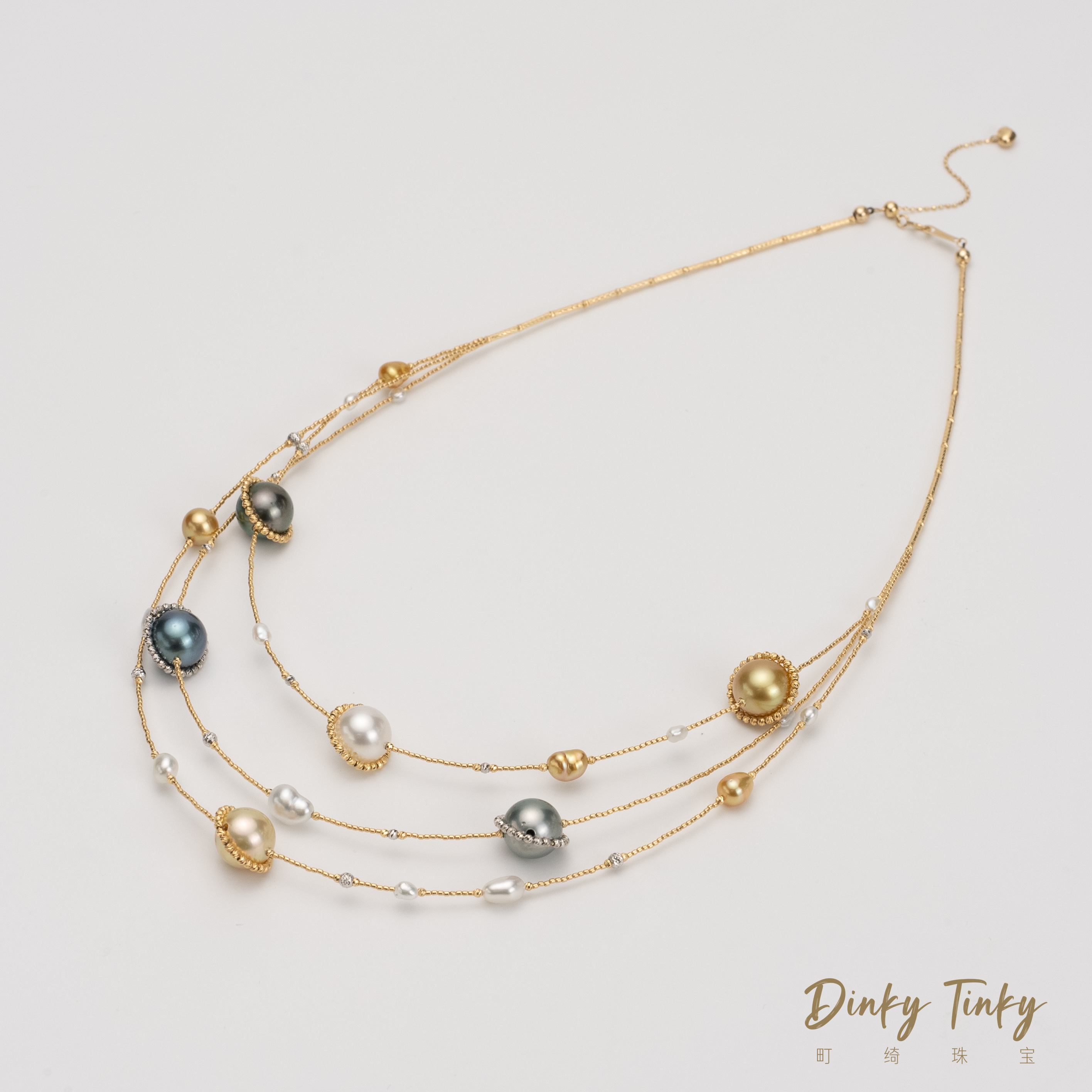 【DINKY】18K“星域”海水南洋系太阳系珍珠设计款项链 DSL125