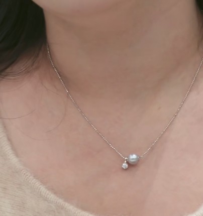 s925海水真多麻7-8路路通项链@@DSD622