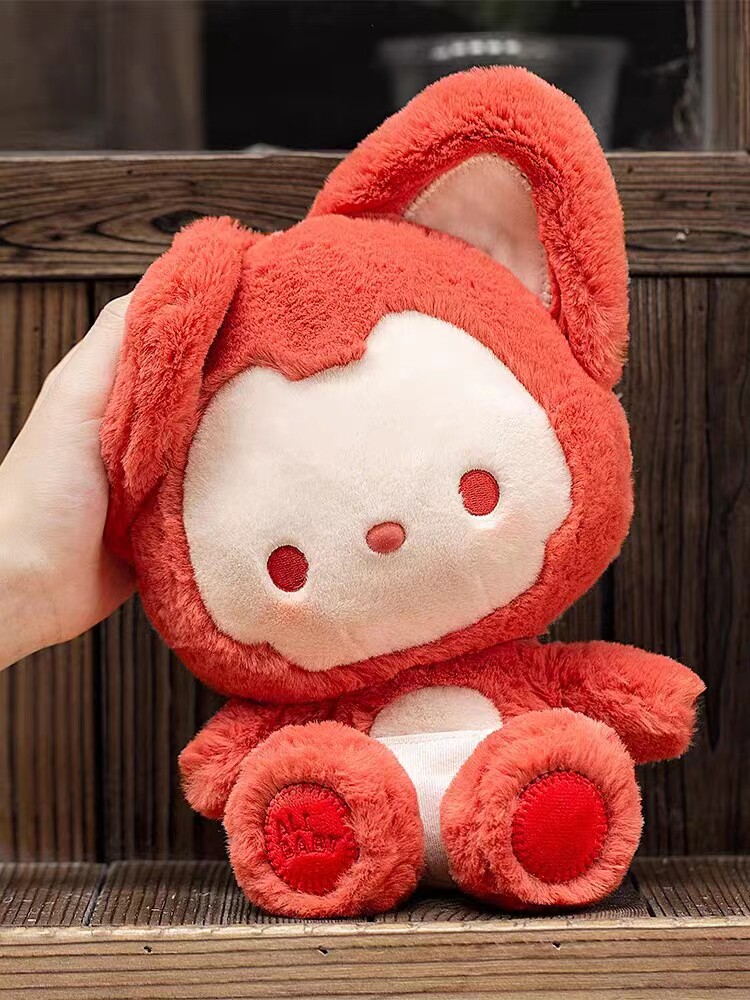 豆沙阿狸毛绒玩具公仔布娃娃玩偶抱枕摆件装饰小狐狸