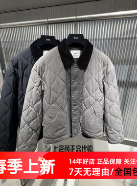 GXG男装冬季青年潮牌简约翻领复古风格夹克棉服外套特 G25A074001
