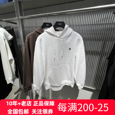 GXG男装连帽卫衣双色背后印花卫衣长袖上衣25春季新品 G25A311011