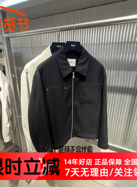 GXG男装 2026春季新款 休闲两色可选翻领夹克青年外套 G26A211018