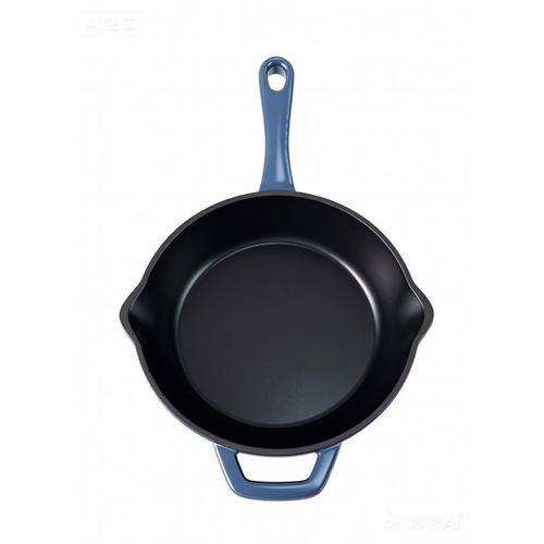 【清仓特价】查蒙蒂纳雾海蓝9in珐琅牛排煎锅22cm