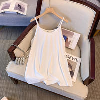 Extra-large women's dress, plump girl with a pure cotton halter top, 300 pounds, 200 pounds, loose base layer, summer new style thumbnail 2