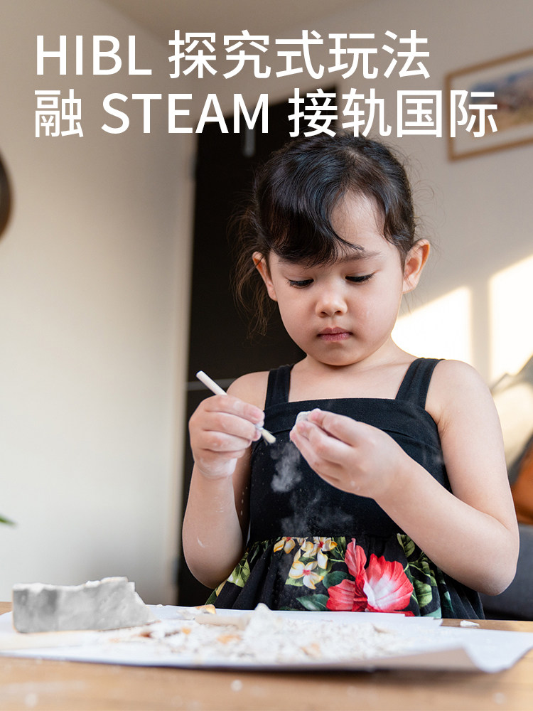 WORLD HERITAGE EXCAVATION 10-IN-1 SET ARCHAEOLOGICAL HANDMADE GYPSUM DINOSAUR FOSSIL EXPLORATION TREASURE DIGGING DIY TOYS FOR KIDS