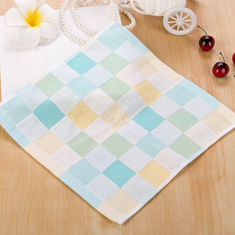 双层纱布小方巾儿童小方巾口水巾幼儿园宝宝洗脸柔软手帕