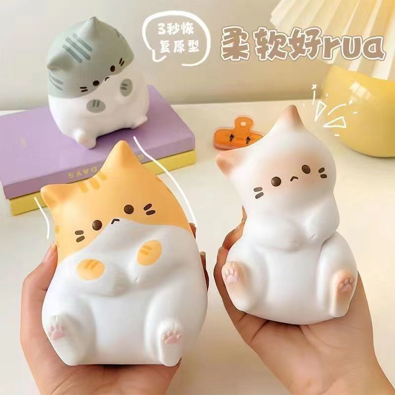 可爱解压小猫玩具回弹减压神器儿童桌面办公室礼物可可摆件治愈