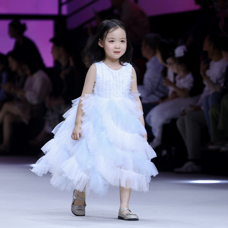 Hanakimi麒美英国公主裙音乐会演出小礼服生日礼物女童蓬蓬纱裙