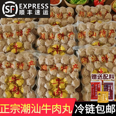 正宗潮汕牛肉丸火锅烧烤食材