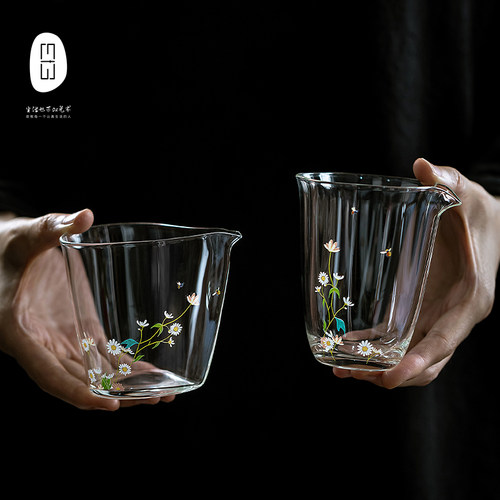 小雏菊耐热玻璃公道杯