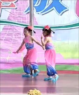 桃李杯幼儿妞啊扭舞蹈演出服小阿嫚表演服开门红汉族民间现代独舞