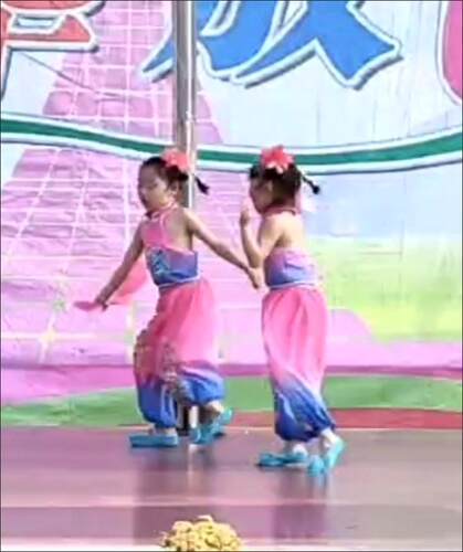 桃李杯幼儿妞啊扭舞蹈演出服小阿嫚表演服开门红汉族民间现代独舞
