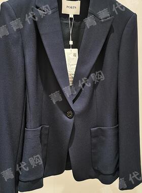 PORTS宝姿专柜正品2023春夏西装外套LP8J004NWB011 5699