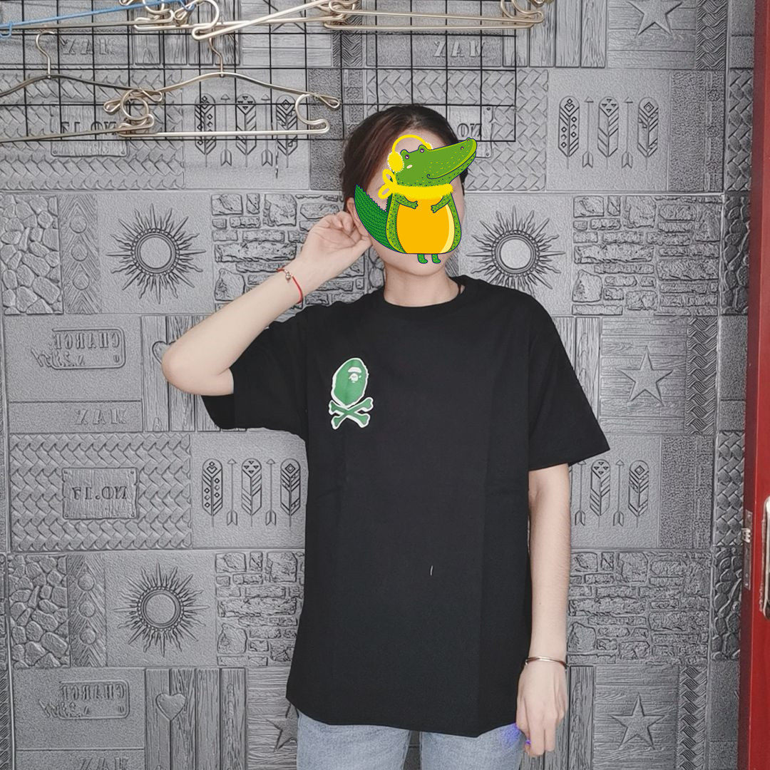 Maomo Hokkaido b*ape Ape headed pirate one point Short-sleeved Tin the Women's clothing/Boutique , T-shirt  category - from Buy2taobao.com to provide professional Taobao agent buy service