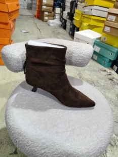 2025四季新款女鞋时装靴舒适百搭女鞋时装靴单鞋668-1020棕