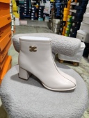 2025新款 靴单靴228s072米白 靴舒适百搭女鞋 女鞋 时装