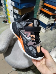 儿童棉鞋处理休闲鞋舒适轻便橘色