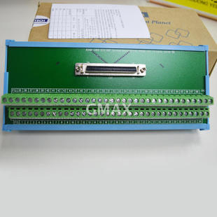 II接线端子螺丝端子插拔式 ADAM 68脚SCSI 研华DIN导轨安装 3968