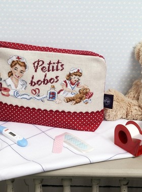 法国进口LBP十字绣材料包 亚麻 « LITTLE TUMBLES » 急救袋