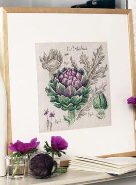 法国进口LBP十字绣材料包：亚麻“ARTICHAUT”