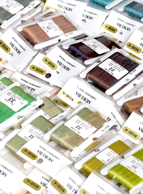 日本MOKUBA 木马丝带1546 宽3.5mm 刺绣丝带（A组色号1-18）5米