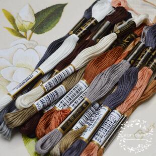 德国安卡anchor 原装刺绣线/十字绣 青木和子常用线 大地系19色