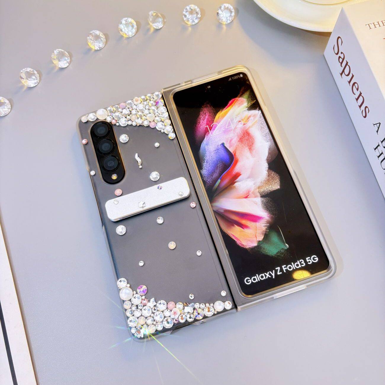 镶钻水钻透明壳三星Zfold7折叠屏