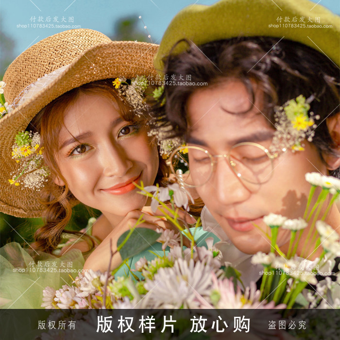 展会婚纱照样片外景唯美小清新2024高端高清森系摄影新客样册放大