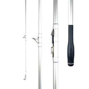 卡曼龙 三节并继超硬远投竿岸抛竿海竿锚鱼杆黑棍日本富仕 新品