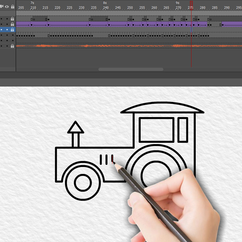 10秒flash动画源文件animare引导线an传统补间逐帧部件结合带配音