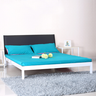 双人床单人床铁床铁艺床床头软包 1.2米1.5米1.8米环保软床公主床